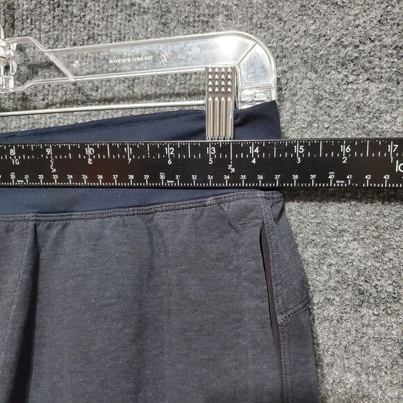 Lululemon Mens Drawstring Athletic Shorts Size Medium Navy Grey Casual Gym - Picture 12 of 16